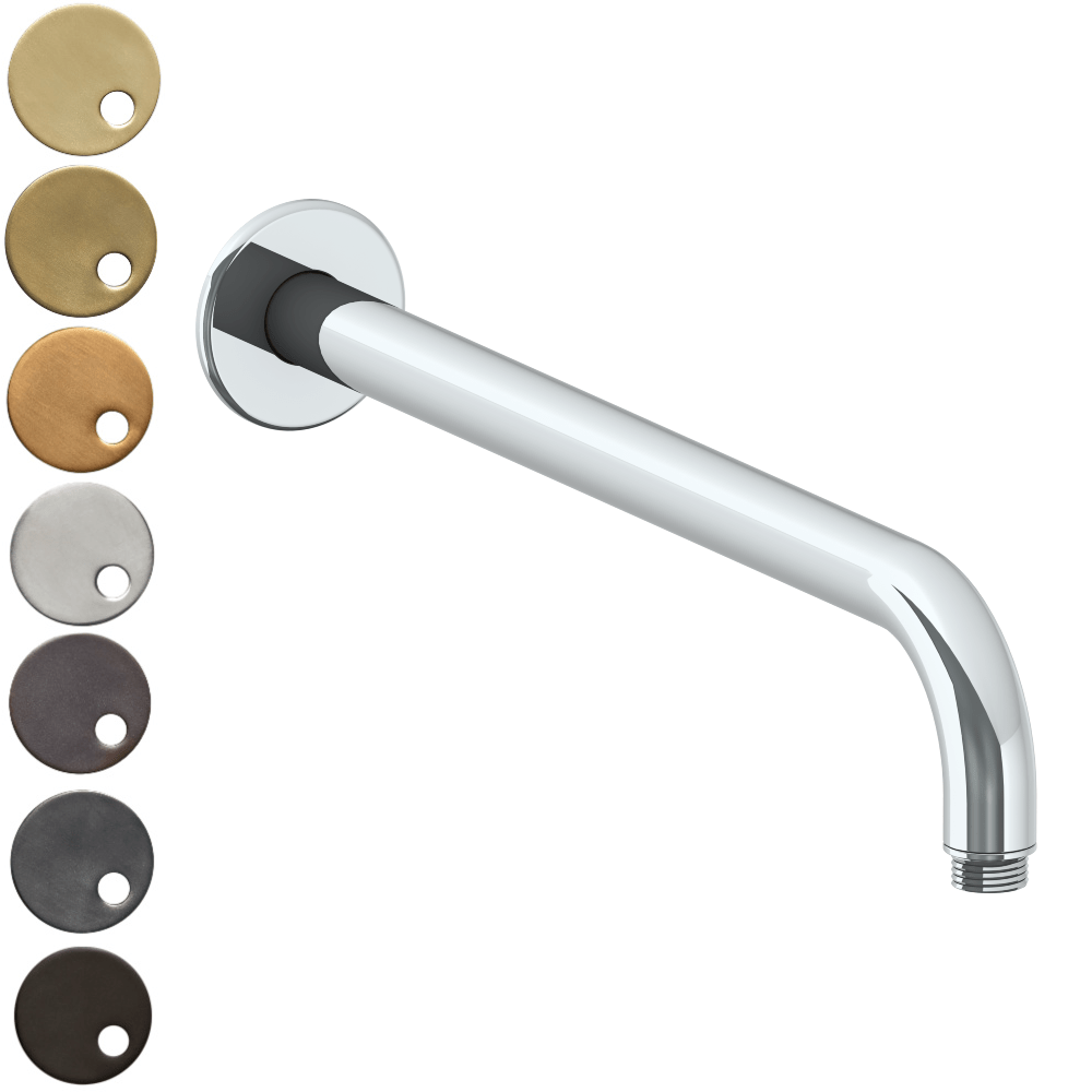 The Watermark Collection Shower Polished Chrome The Watermark Collection Titanium Wall Mounted Shower Arm 355mm
