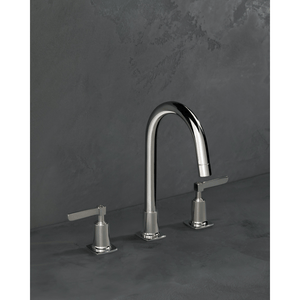 The Watermark Collection Basin Taps Polished Chrome The Watermark Collection Highline 3 Hole Basin Set with Smooth Spout | Lever Handle