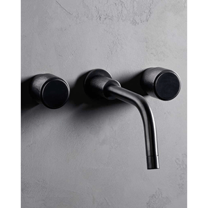 The Watermark Collection Basin Taps Polished Chrome The Watermark Collection Sense Wall Mounted 3 Hole Basin Set | Dial Handle