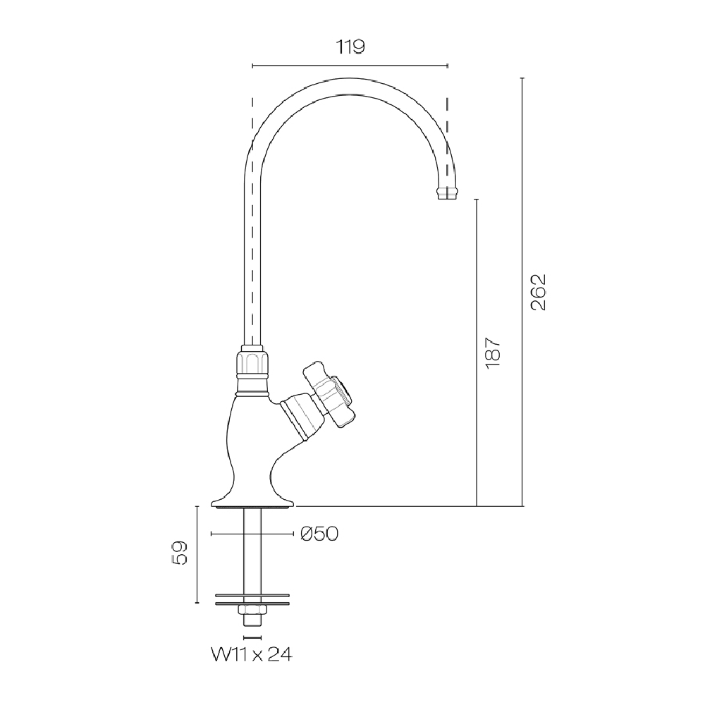 Plumbline Kitchen Tap Nicolazzi Regal Classic Filtered Water Tap