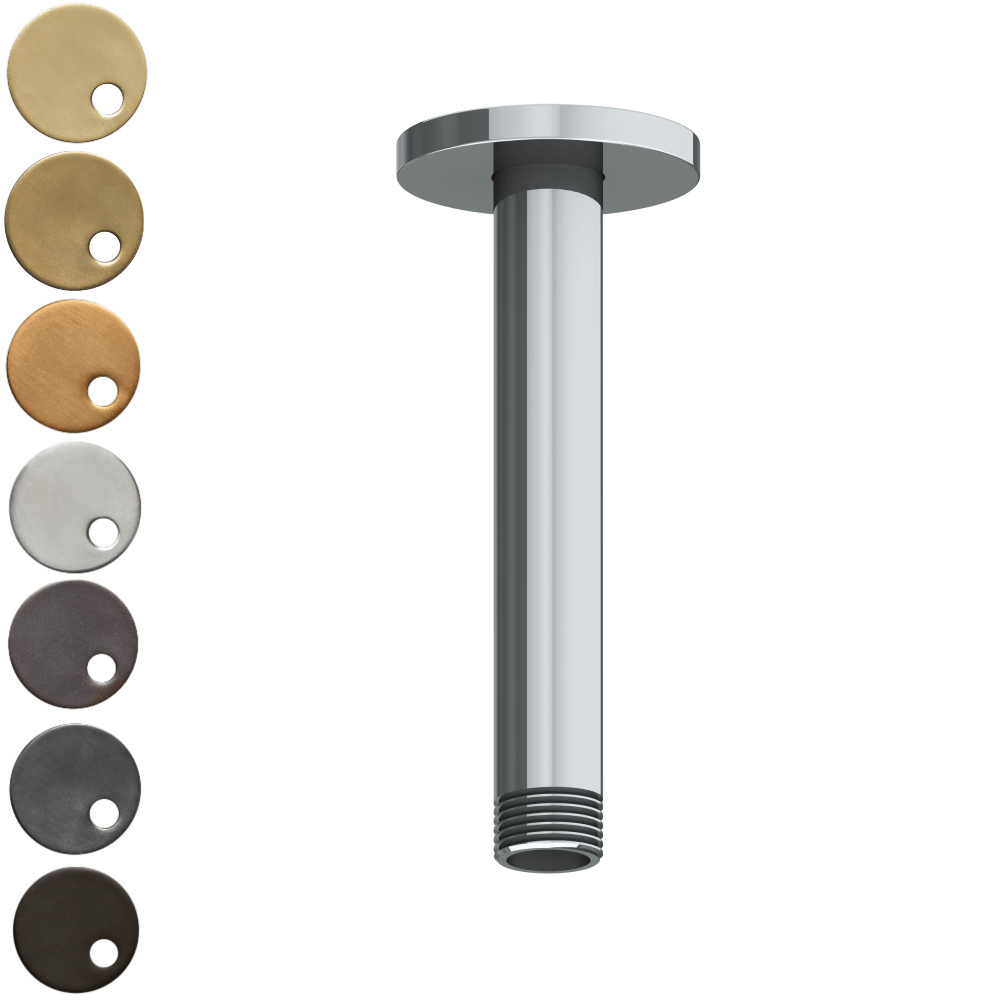 The Watermark Collection Shower Polished Chrome The Watermark Collection Titanium Ceiling Mounted Shower Arm 140mm