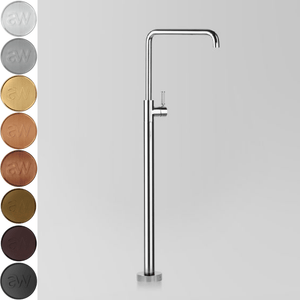 Astra Walker Bath Taps Astra Walker Knurled Icon + Lever Floor Mounted Bath Mixer