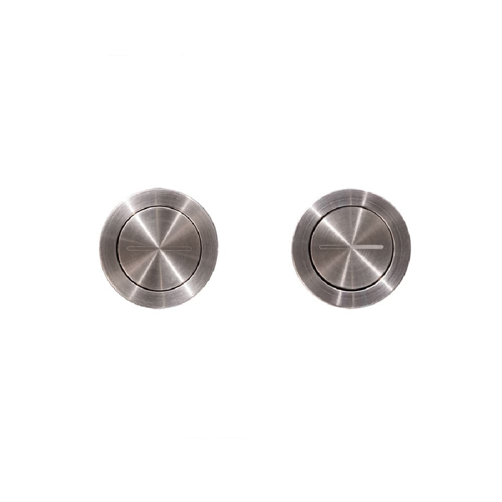 Plumbline Flush Plate Speedo Remote Button Set | Brushed Stainless