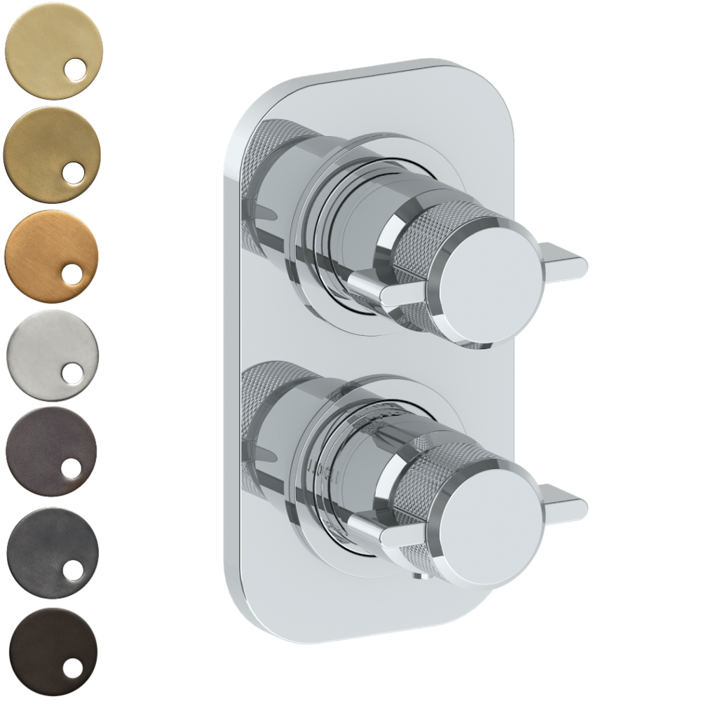 The Watermark Collection Mixer The Watermark Collection Urbane Mini Thermostatic Shower Mixer with Diverter | Cooper Handle