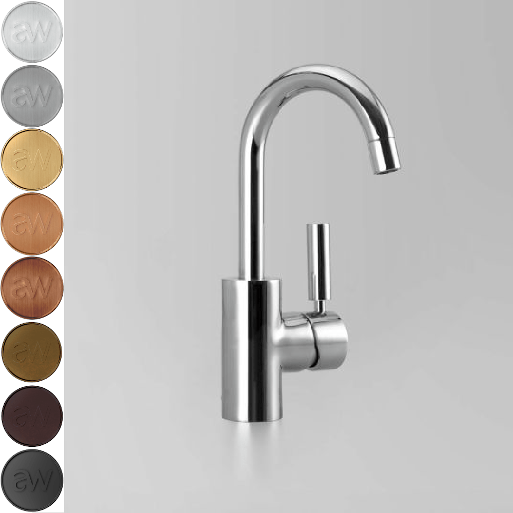 Astra Walker Basin Taps Astra Walker Icon + Lever Gooseneck Basin Mixer