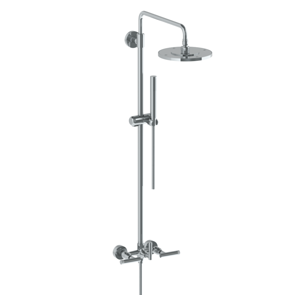 The Watermark Collection Showers Polished Chrome The Watermark Collection Urbane Exposed Deluge Shower & Hand Shower Set | Astor Handle