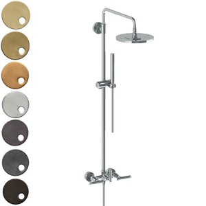 The Watermark Collection Showers Polished Chrome The Watermark Collection Urbane Exposed Deluge Shower & Hand Shower Set | Astor Handle