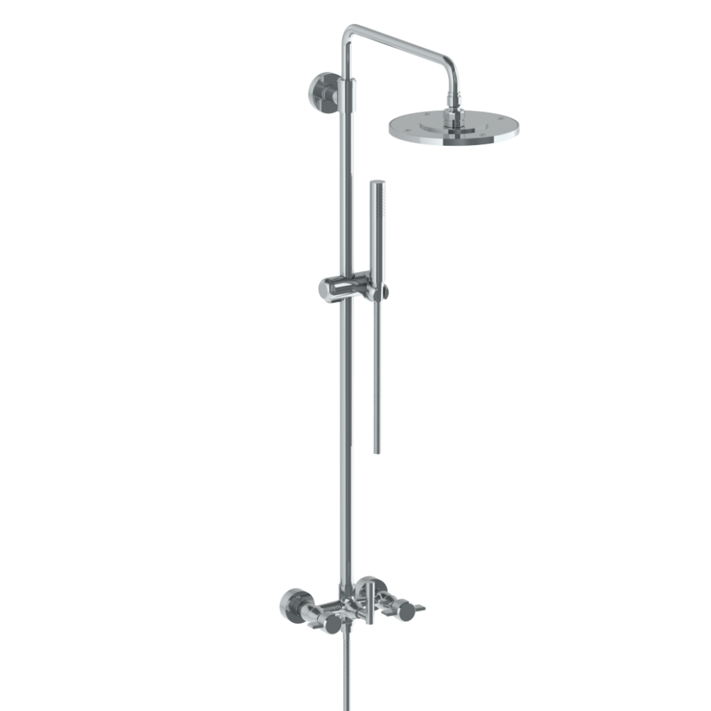 The Watermark Collection Showers Polished Chrome The Watermark Collection Urbane Exposed Deluge Shower & Hand Shower Set | Cooper Handle