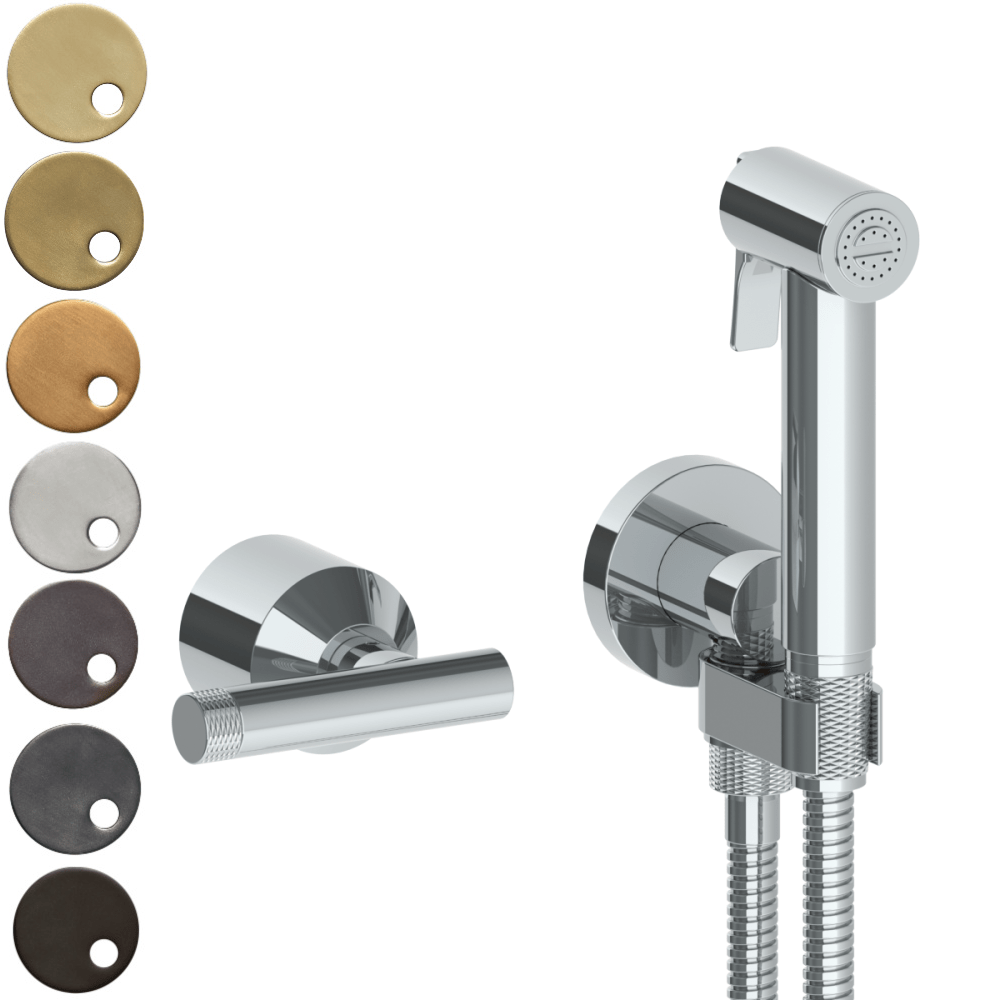The Watermark Collection Bidet Sprayer Polished Chrome The Watermark Collection | Urbane Handheld Bidet Sprayer Set with Mixer | Astor Handle