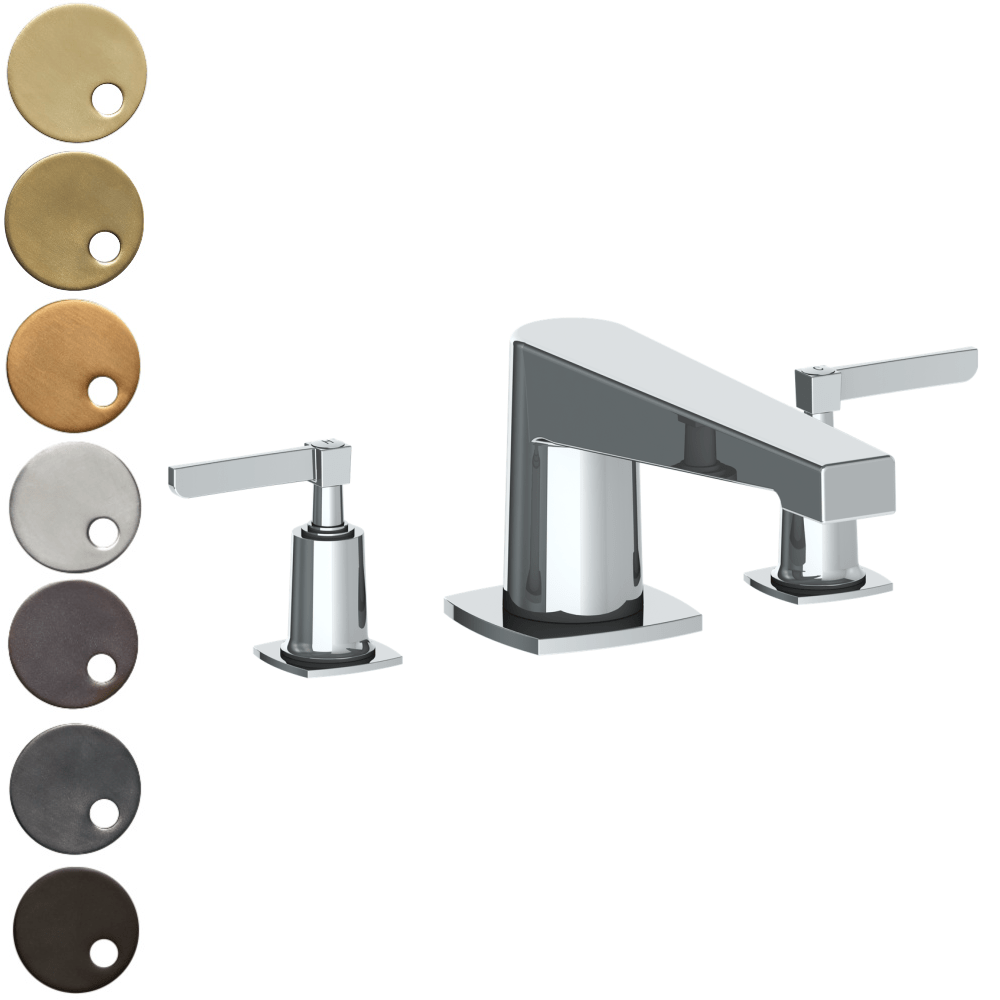 The Watermark Collection Basin Taps Polished Chrome The Watermark Collection Highline 3 Hole Bath Set with Transitional Spout | Lever Handle