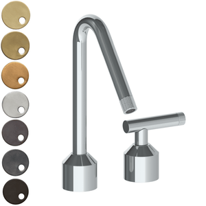 The Watermark Collection Kitchen Taps Polished Chrome The Watermark Collection Urbane 2 Hole Kitchen Set with Angled Spout | Astor Handle