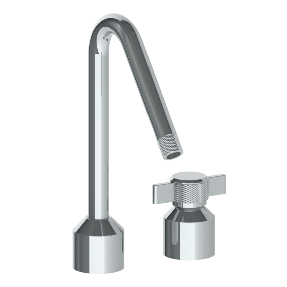 The Watermark Collection Kitchen Taps Polished Chrome The Watermark Collection Urbane 2 Hole Kitchen Set with Angled Spout | Cooper Handle
