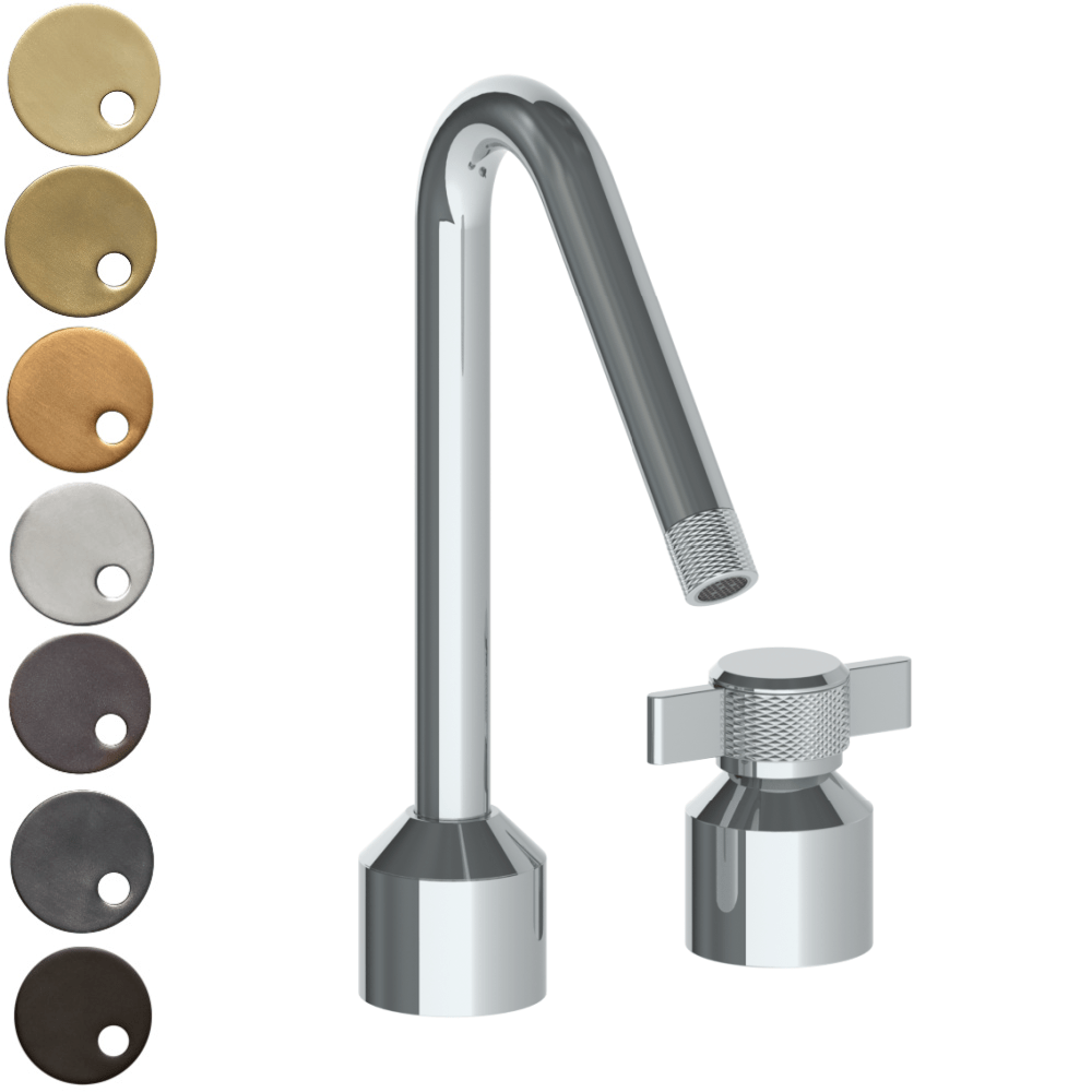 The Watermark Collection Kitchen Taps Polished Chrome The Watermark Collection Urbane 2 Hole Kitchen Set with Angled Spout | Cooper Handle