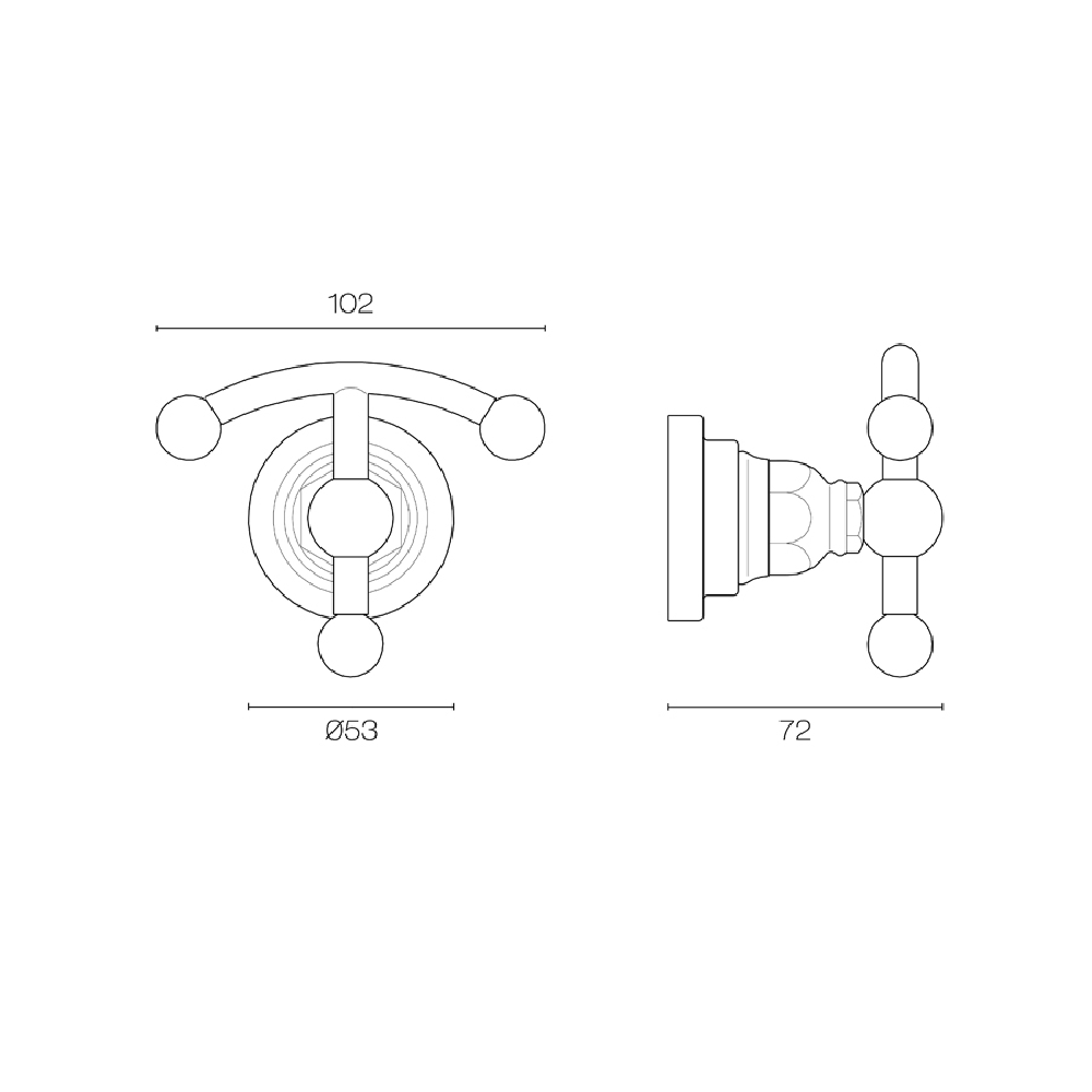 Plumbline Robe Hook Nicolazzi Regal Robe Hook