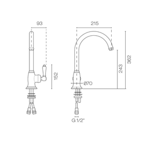 Plumbline Kitchen Tap Nicolazzi Regal Classic Kitchen Mixer