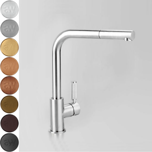 Astra Walker Kitchen Taps Astra Walker Knurled Icon + Lever Sink Mixer with Pull Out Spout