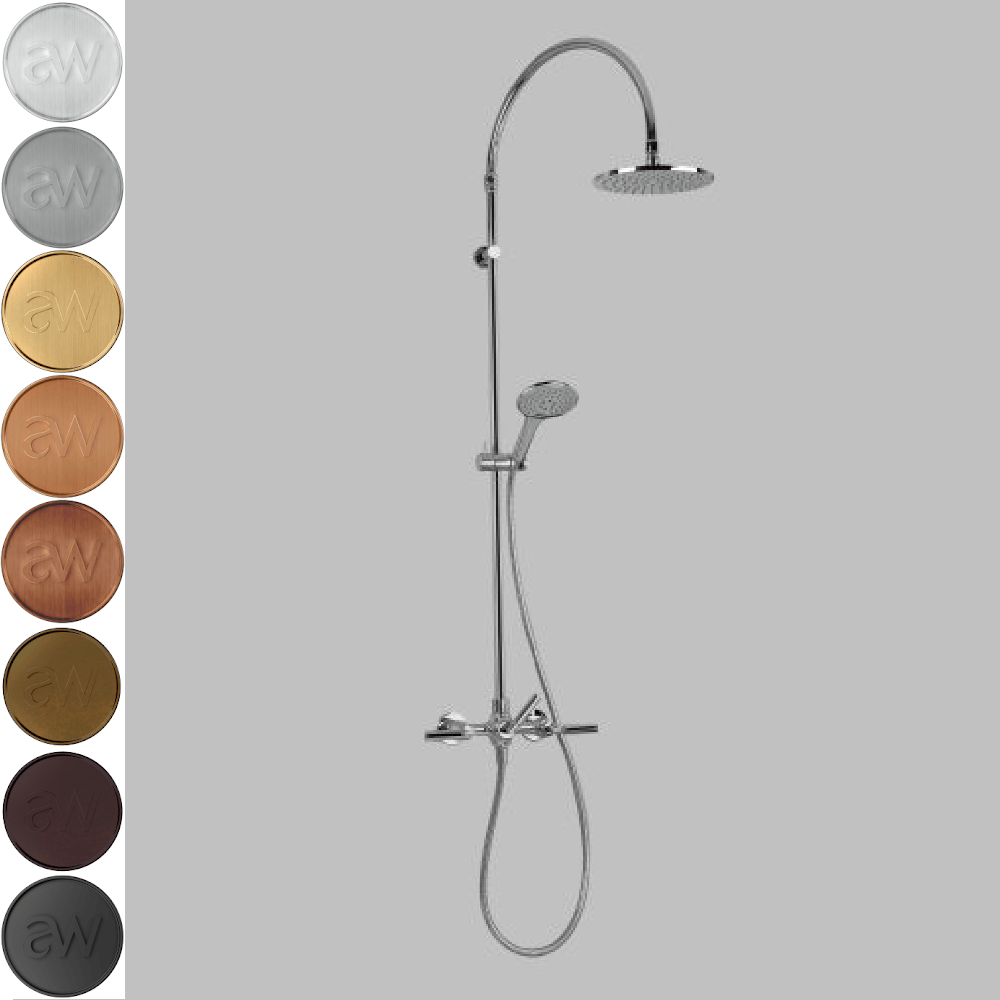 Astra Walker Shower Astra Walker Icon + Lever Exposed Shower Set with Taps, Diverter & Multi-Function Hand Shower