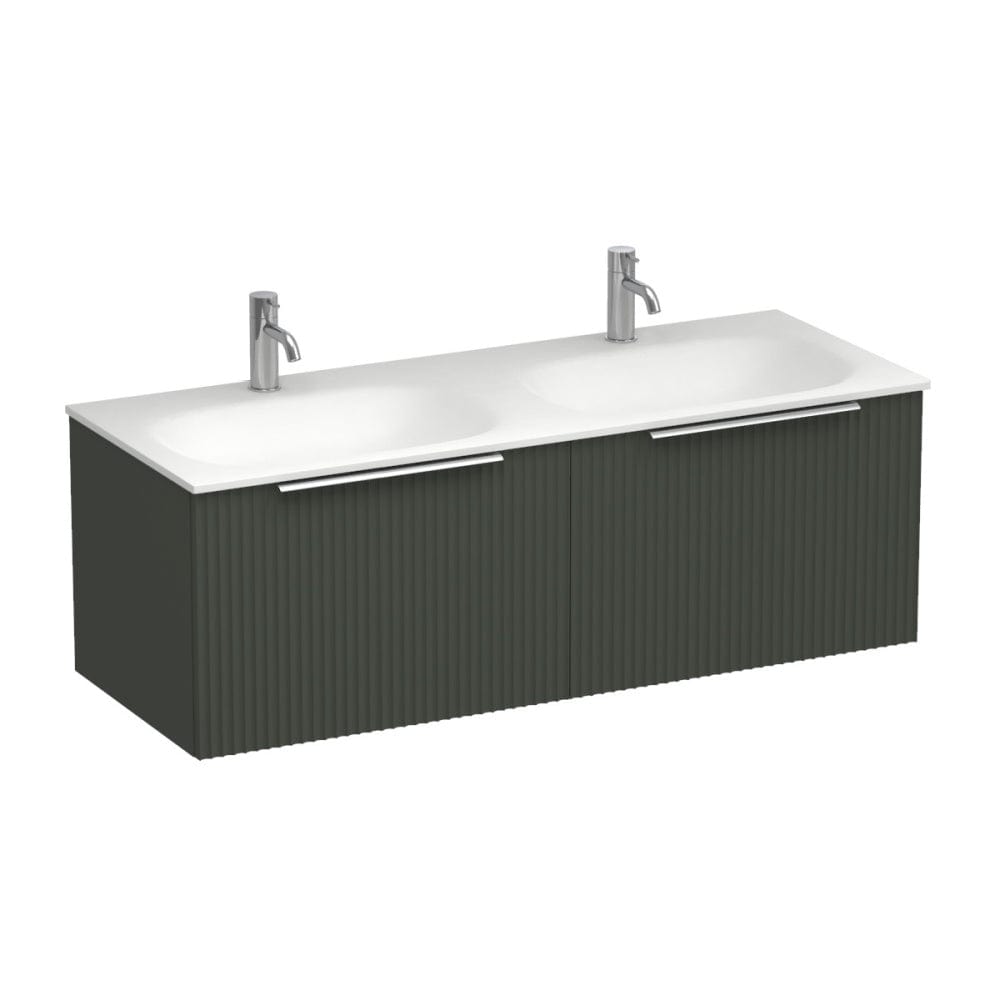 Progetto Vanity Forma Spio 1200 2 Drawer Vanity Double Basin