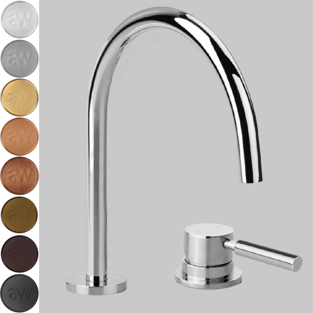 Astra Walker Kitchen Tap Astra Walker Icon + Lever Gooseneck Hob Mixer Set