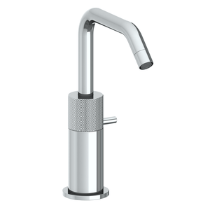 The Watermark Collection Basin Taps Polished Chrome The Watermark Collection Titanium Monoblock Mixer with Angled Spout