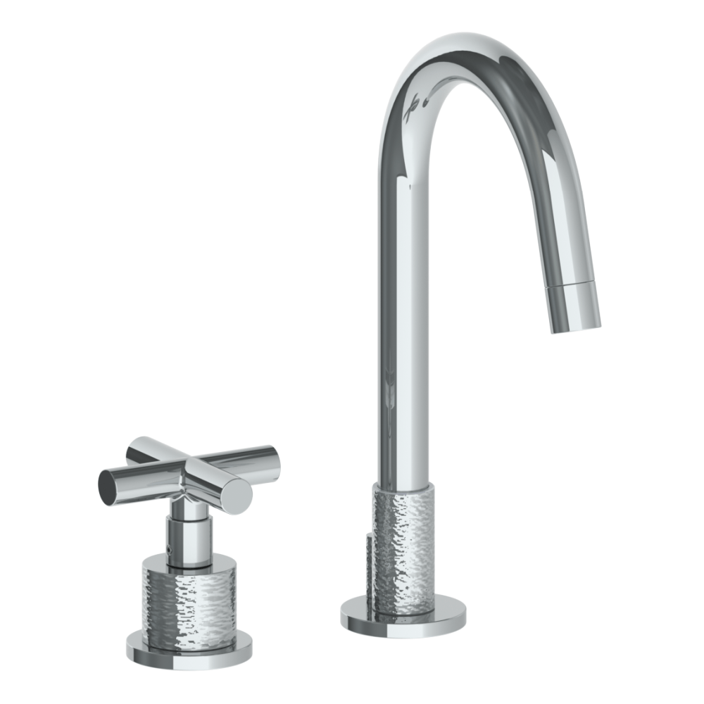 The Watermark Collection Basin Taps Polished Chrome The Watermark Collection Sense 2 Hole Basin Set | Cross Handle