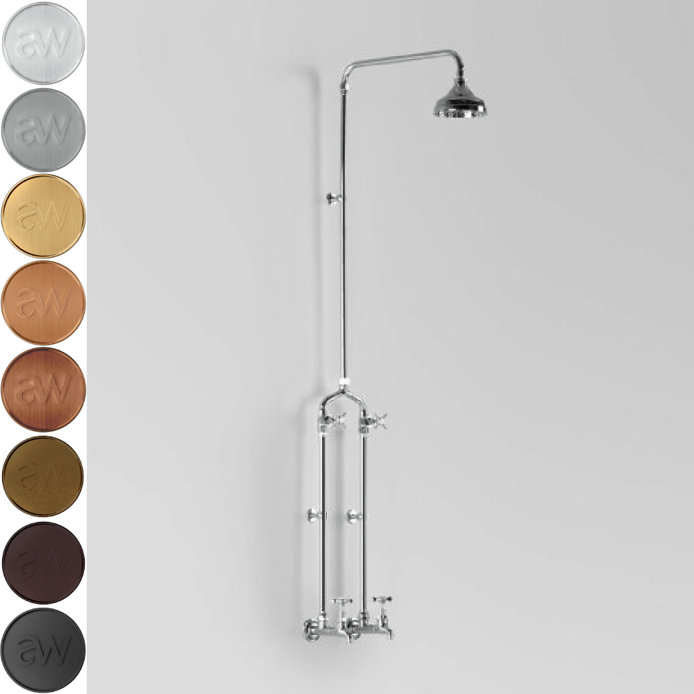 Astra Walker Showers Astra Walker Olde English Exposed Bath & Shower Set with Taps & Extended Bibs
