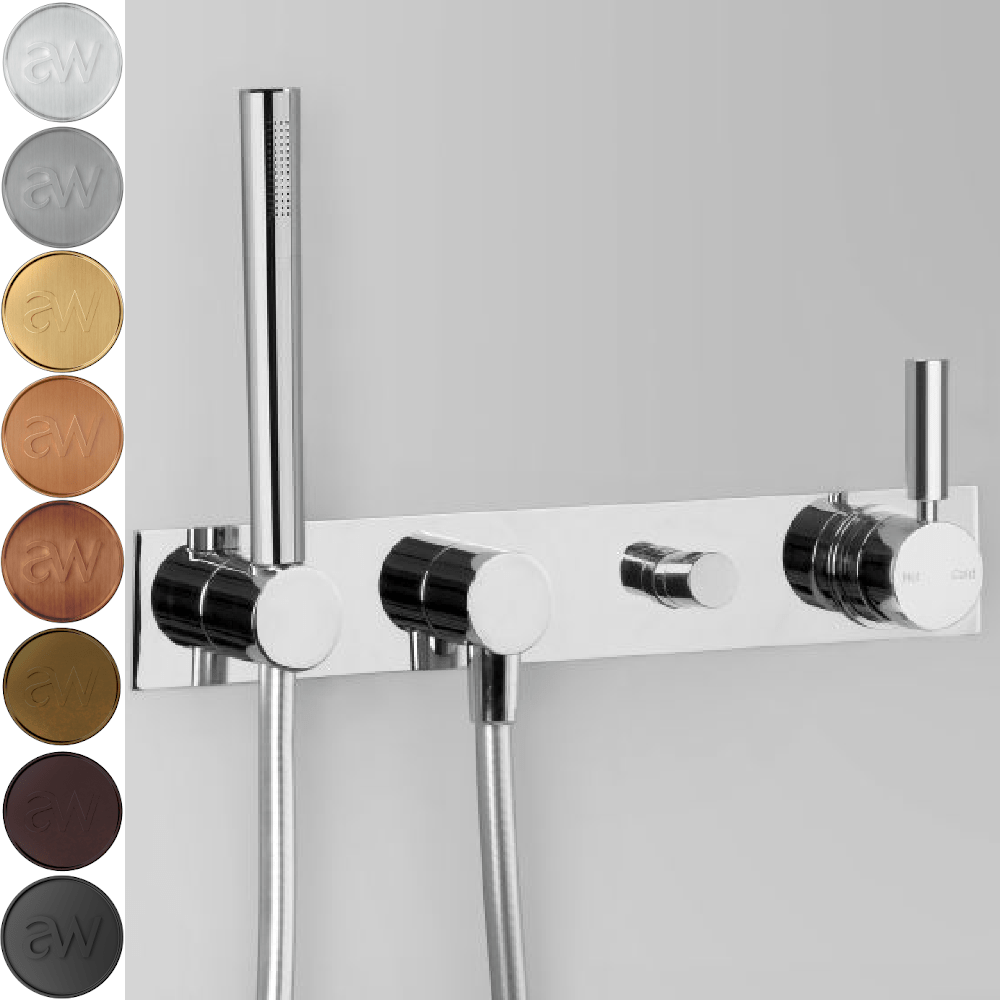 Astra Walker Wall Mixers Astra Walker Icon + Lever Single Function Hand Shower & Mixer with Diverter on Backplate