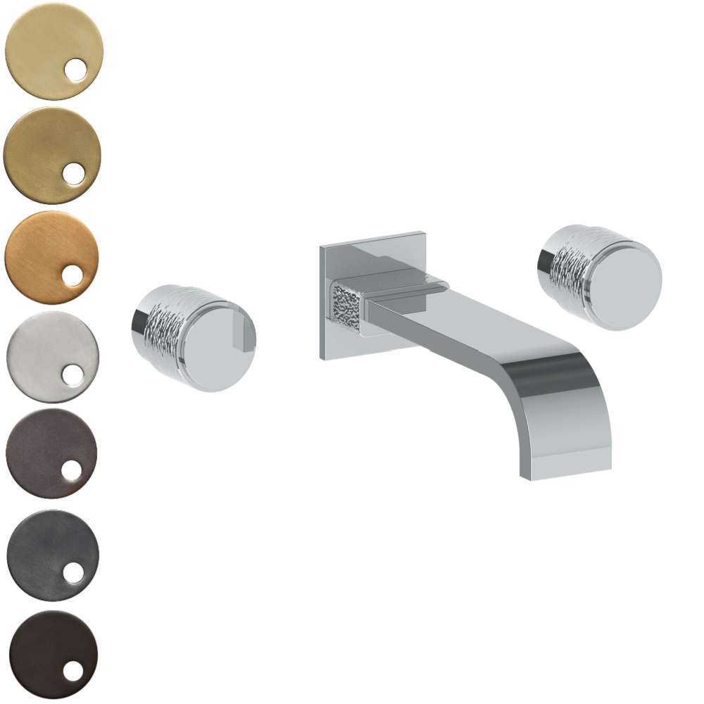 The Watermark Collection Bath Taps Polished Chrome The Watermark Collection Sense Wall Mounted 3 Hole Bath Set | Dial Handle