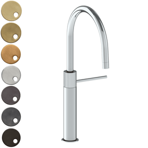 The Watermark Collection Kitchen Tap Polished Chrome The Watermark Collection Titanium Monoblock Kitchen Mixer