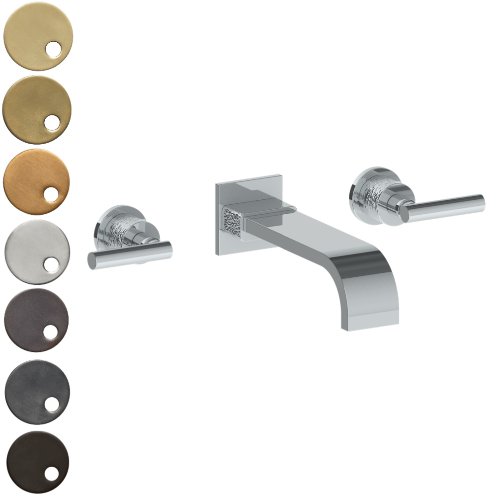 The Watermark Collection Bath Taps Polished Chrome The Watermark Collection Sense Wall Mounted 3 Hole Bath Set | Lever Handle