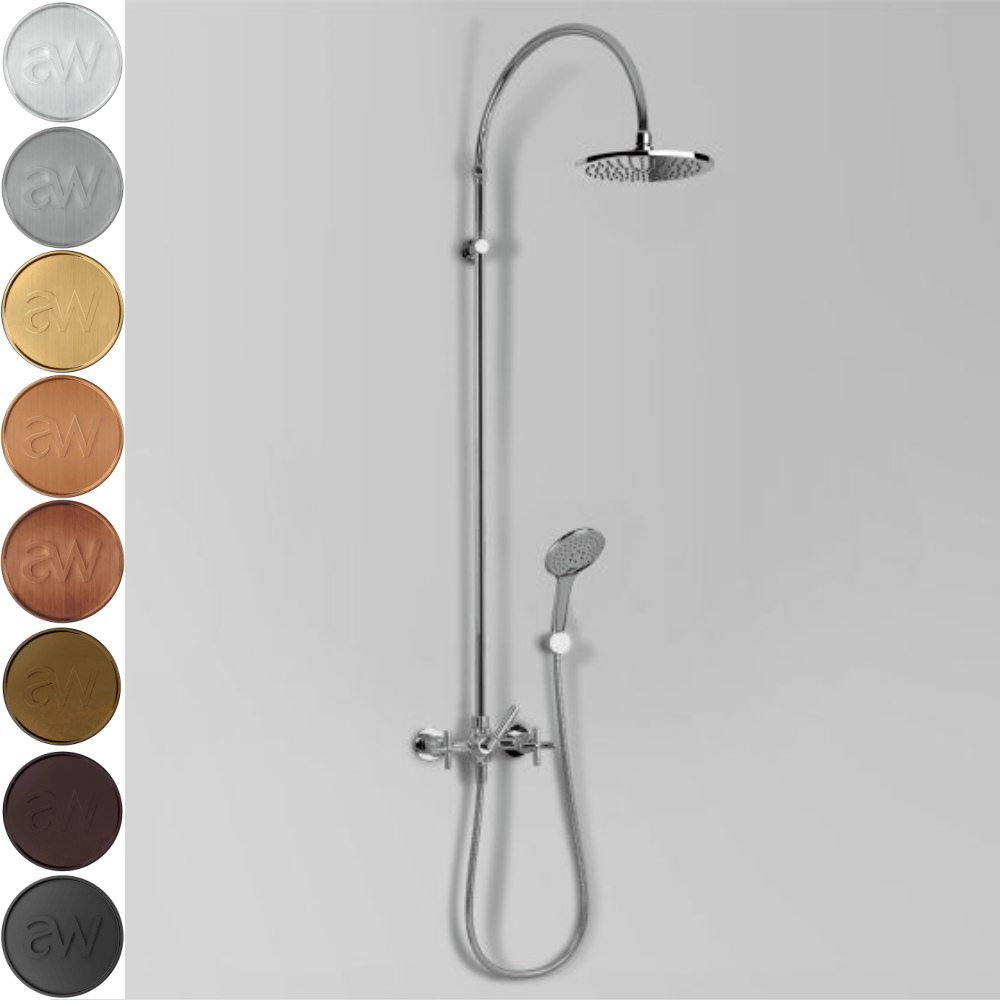 Astra Walker Shower Astra Walker Icon + Exposed Shower Set with Taps, Diverter & Multi-Function Hand Shower on Wall Hook