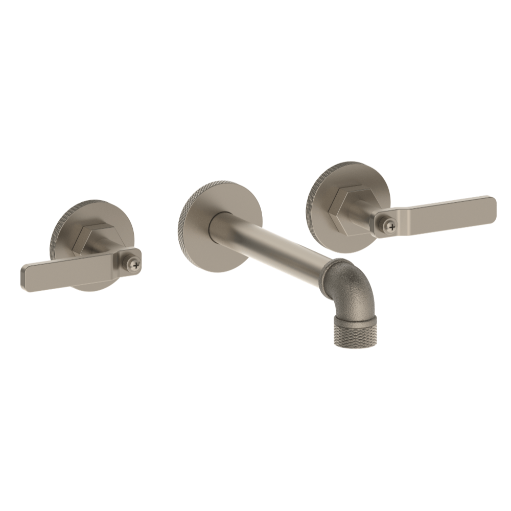 The Watermark Collection Basin Taps Polished Chrome The Watermark Collection Elan Vital Wall Mounted 3 Hole Basin Set with 215mm Spout