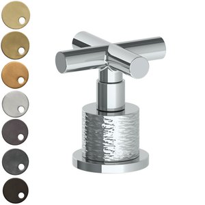 The Watermark Collection Mixer Polished Chrome The Watermark Collection Sense Hob Mounted Mixer Anti-Clockwise Opening | Cross Handle