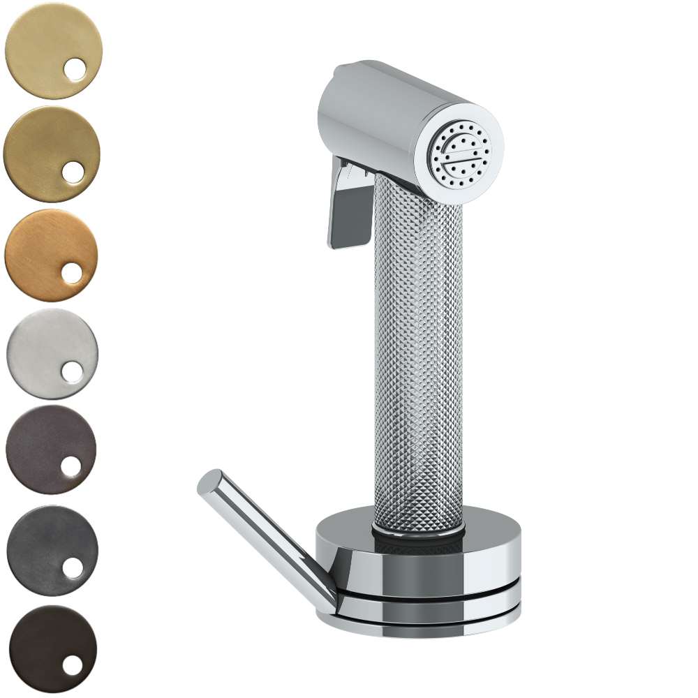 The Watermark Collection Kitchen Tap Polished Chrome The Watermark Collection Titanium Independent Pull Out Rinse Spray with Integrated Mixer