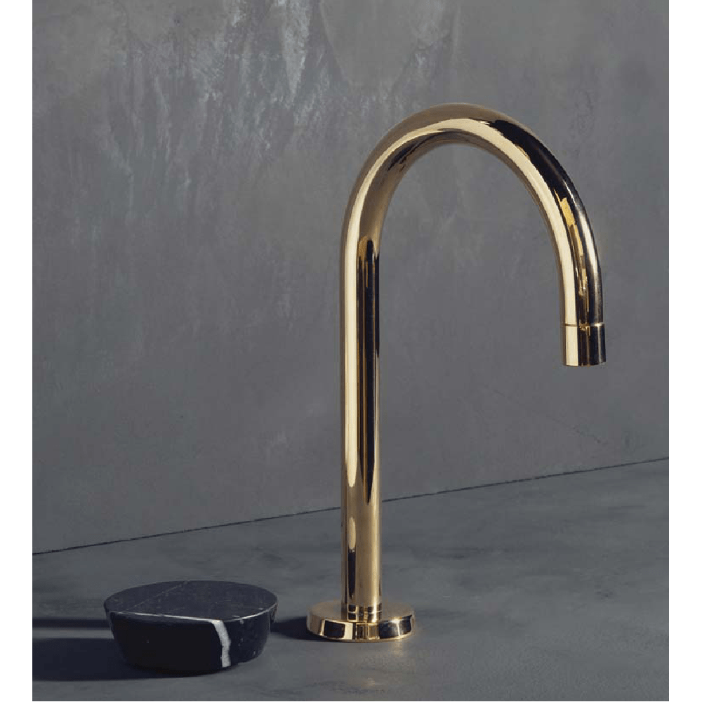 The Watermark Collection Basin Taps The Watermark Collection Zen 2 Hole Basin Set with Swan Spout