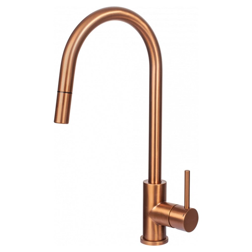 Mercer Kitchen Taps Mercer Aurora Gooseneck Pull Out Mixer | Copper
