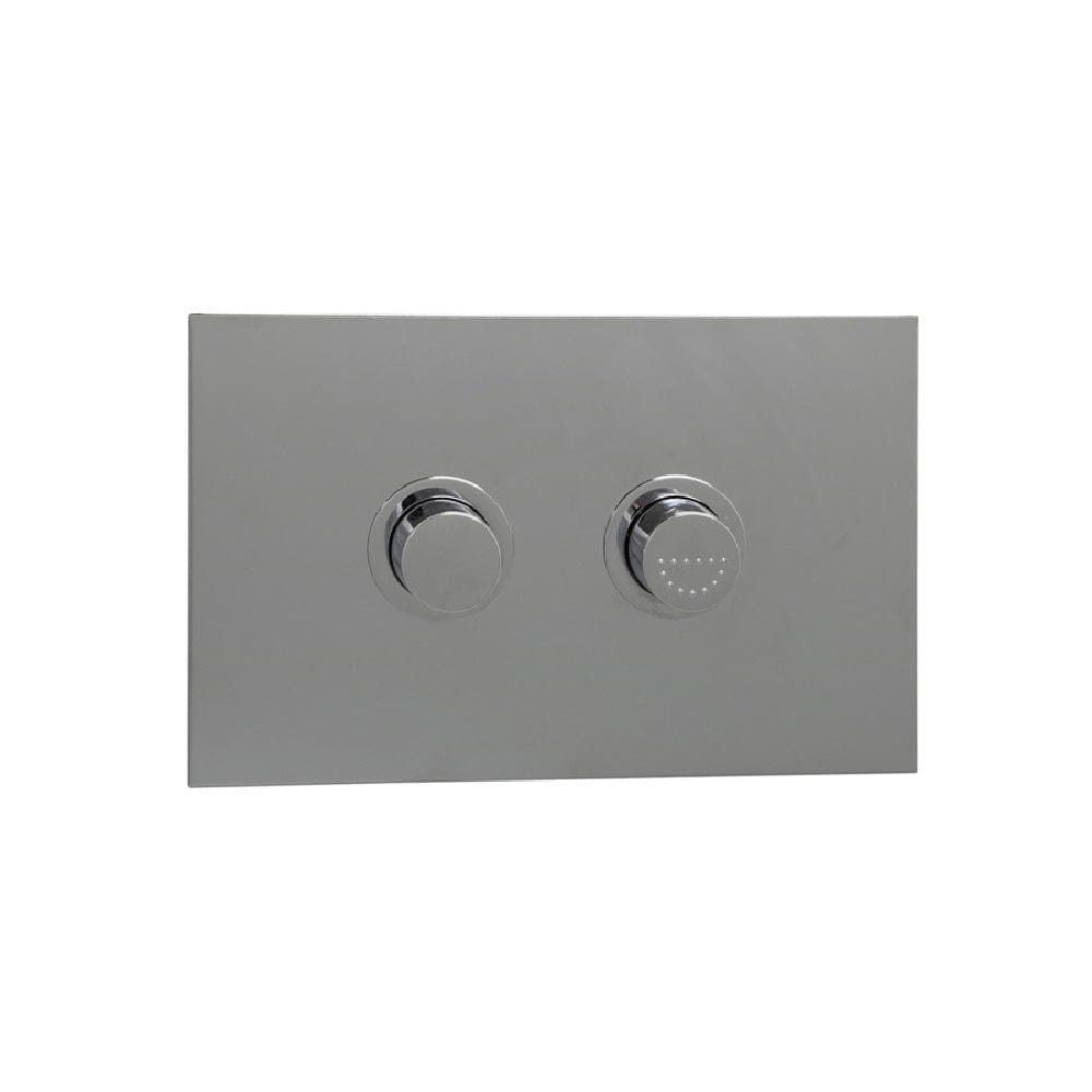 Plumbline Flush Plate Speedo Mod Flush Panel with Raised Buttons | Chrome