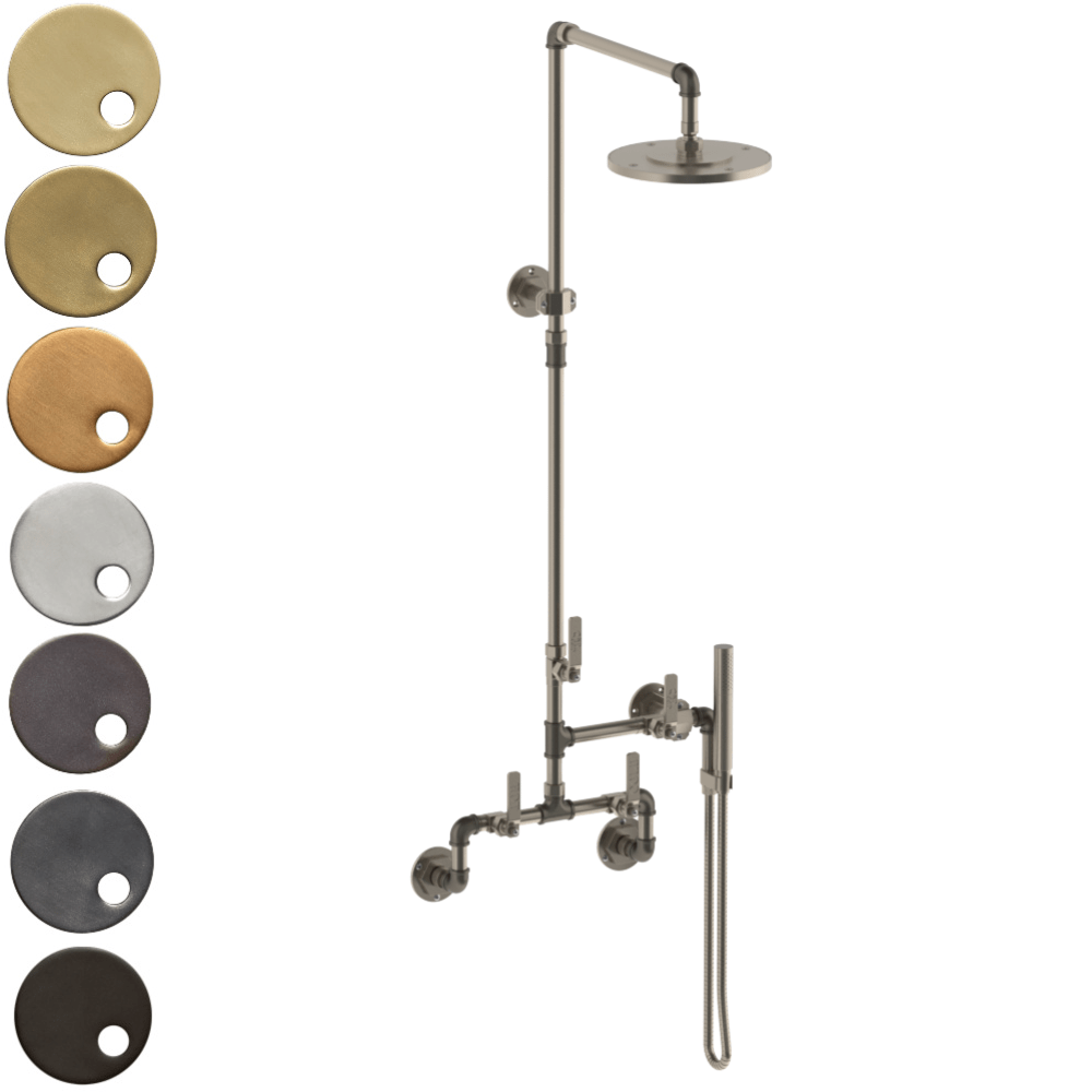The Watermark Collection Shower Polished Chrome The Watermark Collection Elan Vital Exposed Deluge Shower & Hand Shower Set