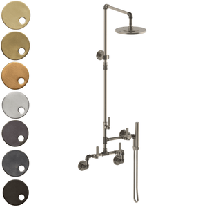 The Watermark Collection Shower Polished Chrome The Watermark Collection Elan Vital Exposed Thermostatic Deluge Shower & Hand Shower Set