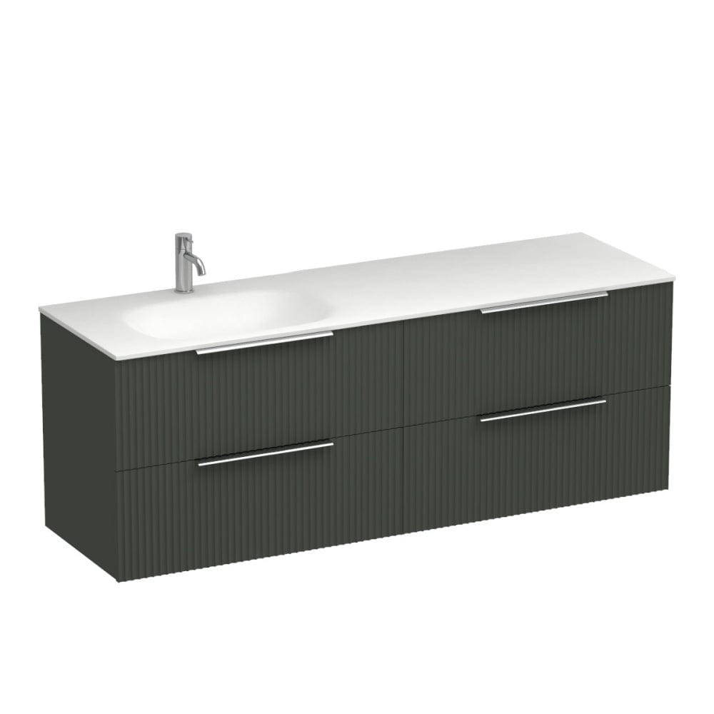 Progetto Vanity Forma Spio 1500 4 Drawer Vanity Left Basin