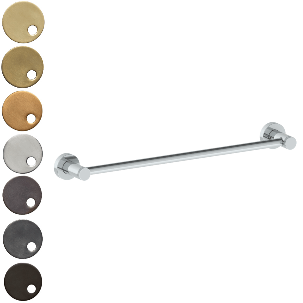 The Watermark Collection Bathroom Accessories Polished Chrome The Watermark Collection Titanium Towel Rail 457mm