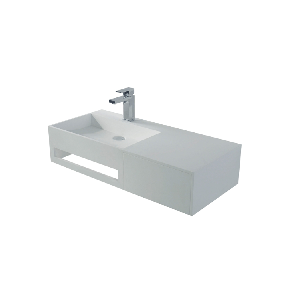 Plumbline Vanities Axa 900 Vanity | Wall Basin with Drawer