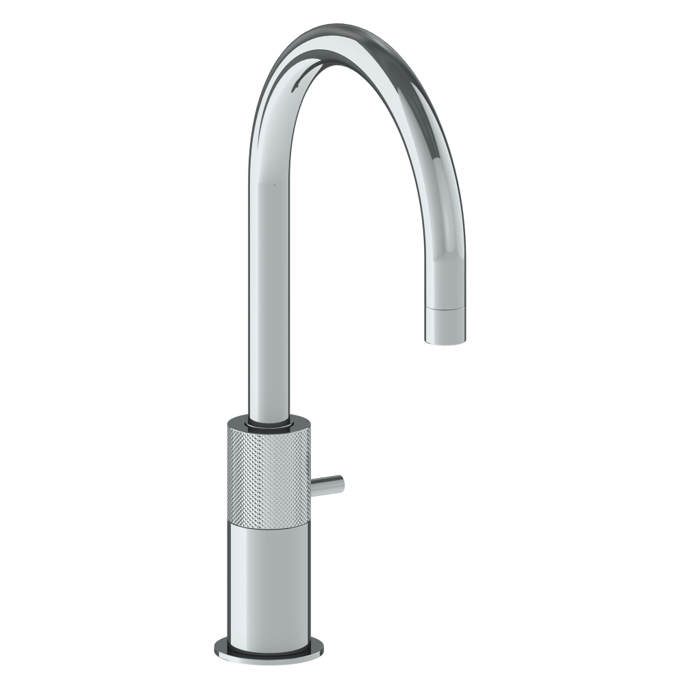 The Watermark Collection Basin Taps Polished Chrome The Watermark Collection Titanium Monoblock Mixer with Swan Spout
