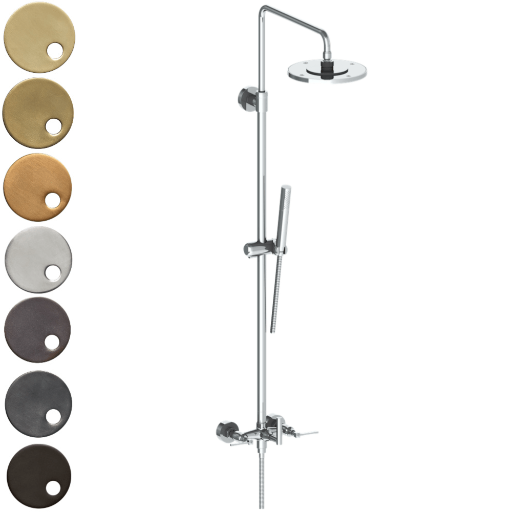 The Watermark Collection Shower Polished Chrome The Watermark Collection Highline Exposed Deluge Shower & Hand Shower Set | Lever Handle