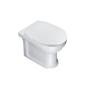 Plumbline Toilet Catalano Canova Royal Floor Mount Toilet with White Seat