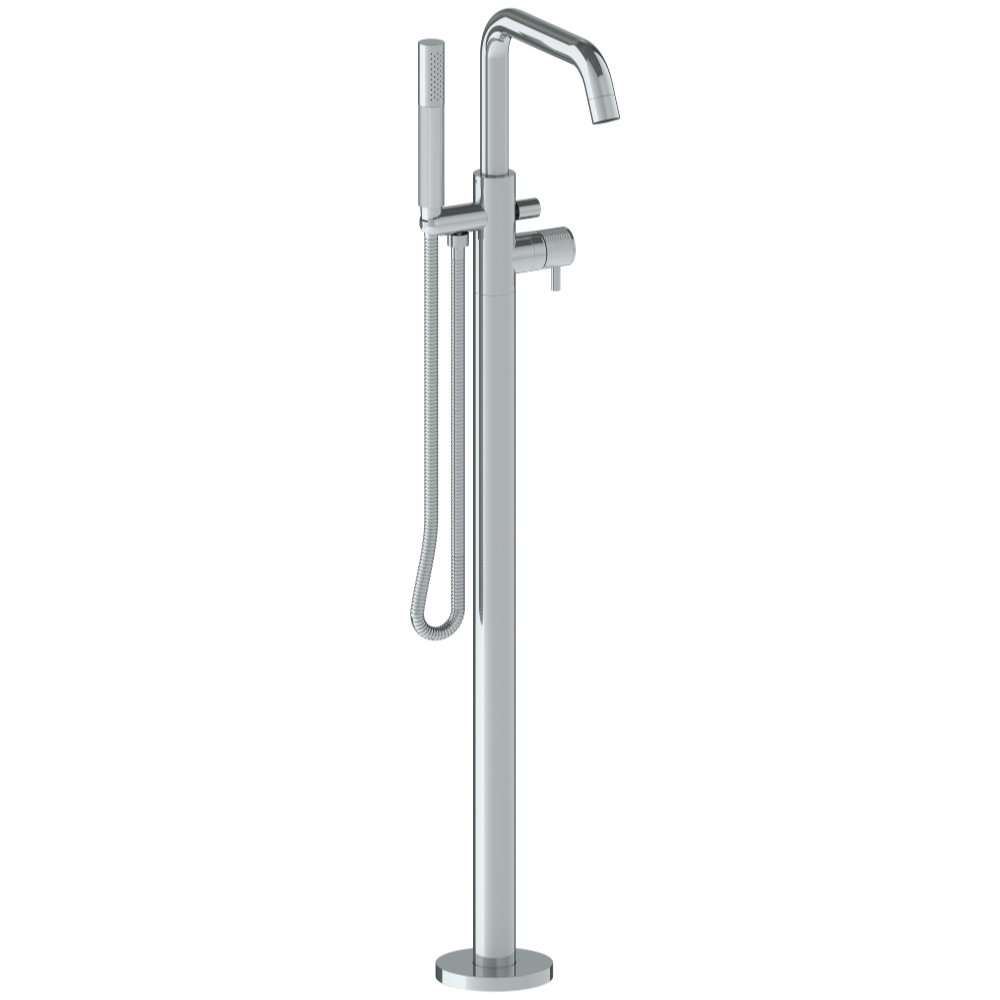 The Watermark Collection Freestanding Bath Fillers Polished Chrome The Watermark Collection Titanium Freestanding Bath Set with Slimline Hand Shower & Square Spout