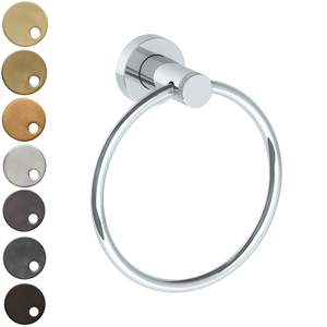 The Watermark Collection Bathroom Accessories Polished Chrome The Watermark Collection Titanium Hand Towel Ring