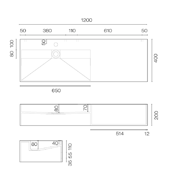 Bathroom Vanity Wall Hung Vanity White Vanity 1200 The Kitchen Hub