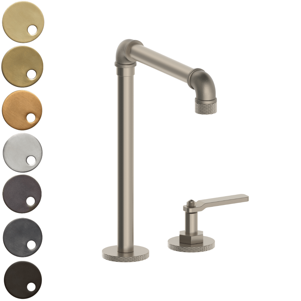 The Watermark Collection Kitchen Tap Polished Chrome The Watermark Collection Elan Vital 2 Hole Kitchen Set