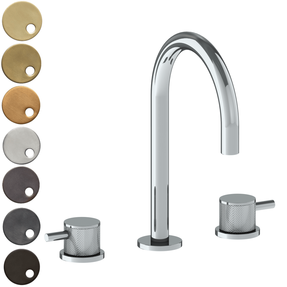 The Watermark Collection Basin Taps Polished Chrome The Watermark Collection Titanium 3 Hole Basin Set